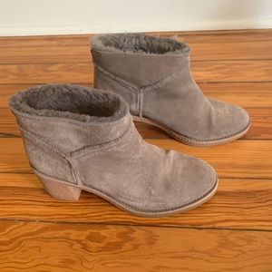 Ugg Heeled Gray Booties